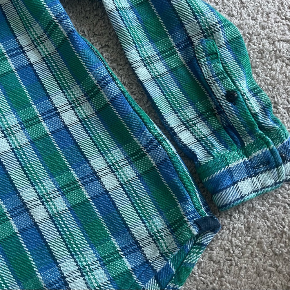 Outerknown Plaided Button Down Long Sleeve Flanne… - image 2